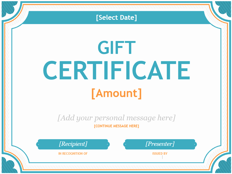 Gift Certificate Samples Free Templates Unique 20 Printable Gift Certificates