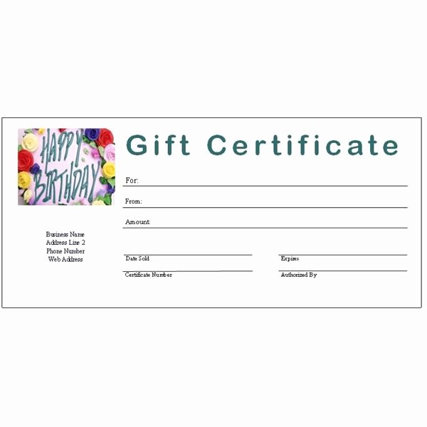 Gift Certificate Template Microsoft Word Luxury T Certificate Template Free Fill In