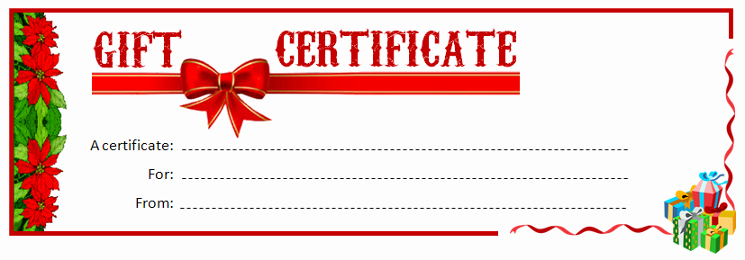 Gift Certificate Template Microsoft Word Unique Free Printable Gift Certificate Templates Line