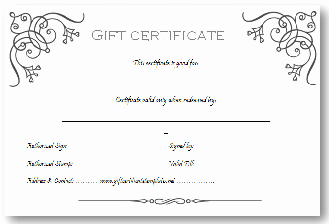 Gift Certificate Templates Free Printable Awesome Art Business T Certificate Template