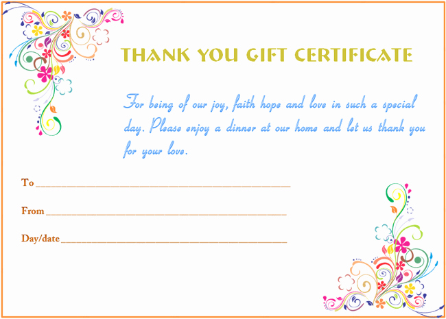 Gift Certificates for Small Business Elegant Certificate Templates