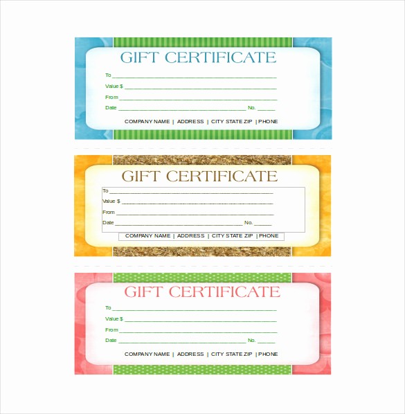 Gift Certificates for Small Business New Stunning Designs Of Business Gift Certificate with 3