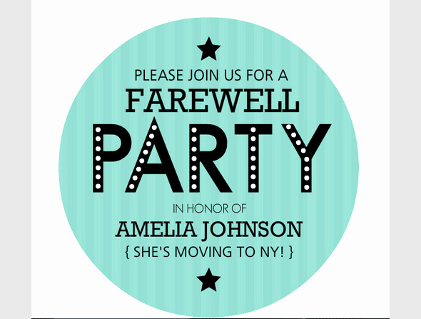 Going Away Flyer Template Free Fresh Fare Well Party Invitation Templates Free