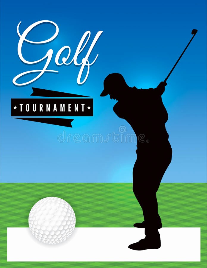 Golf tournament Invitation Template Free Elegant Golf tournament Flyer Template Illustration Stock