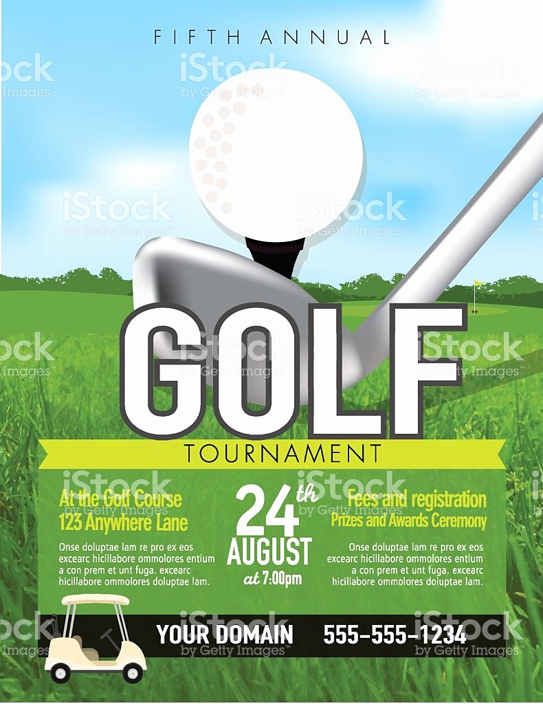 Golf tournament Invitation Template Free Fresh Golf tournament Flyers Template