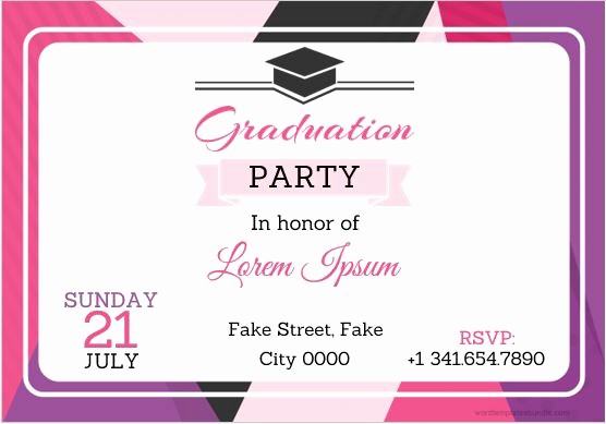Graduation Party Invitation Template Word Best Of 10 Best Graduation Party Invitation Card Templates Ms Word
