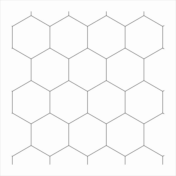 Graph Paper Template with Numbers Beautiful 8 Sample Hexagonal Graph Papers