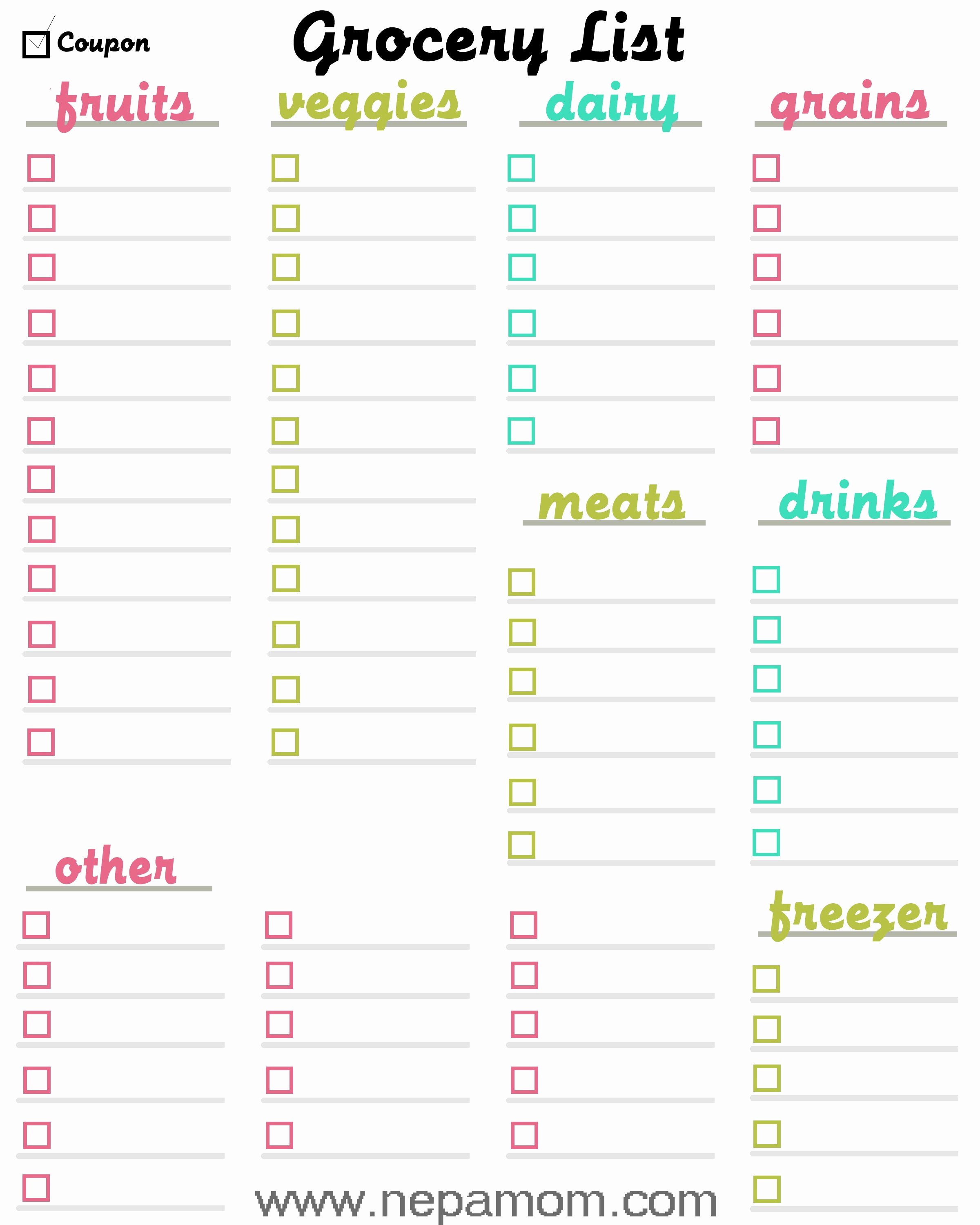 Grocery List by Aisle Template Fresh Grocery Shopping List Template Print This Template Out