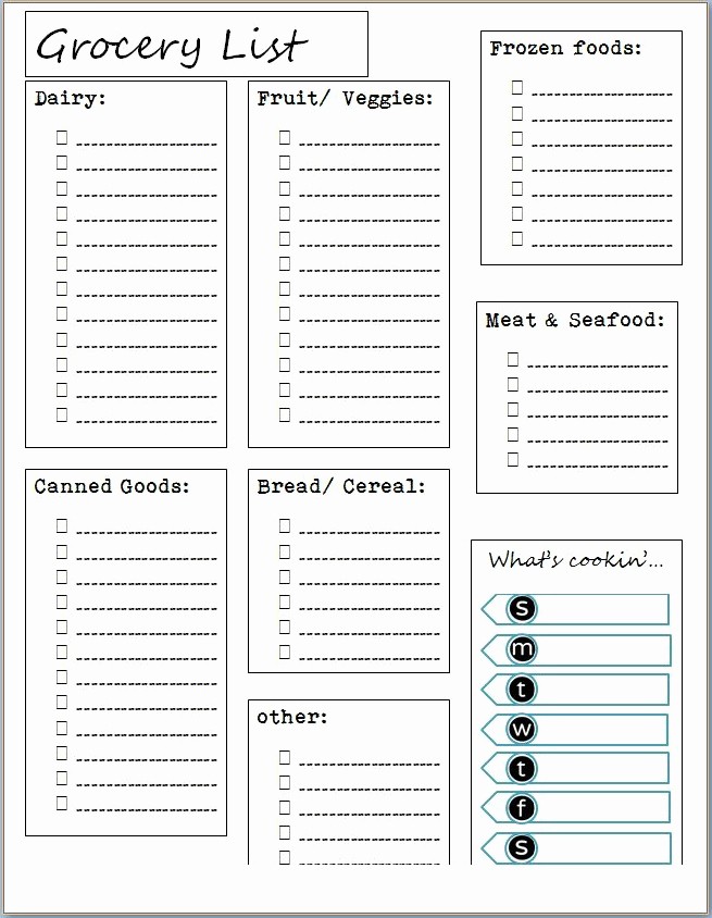 Grocery List by Aisle Template Inspirational 8 Best Of Printable Grocery List by Aisle Free