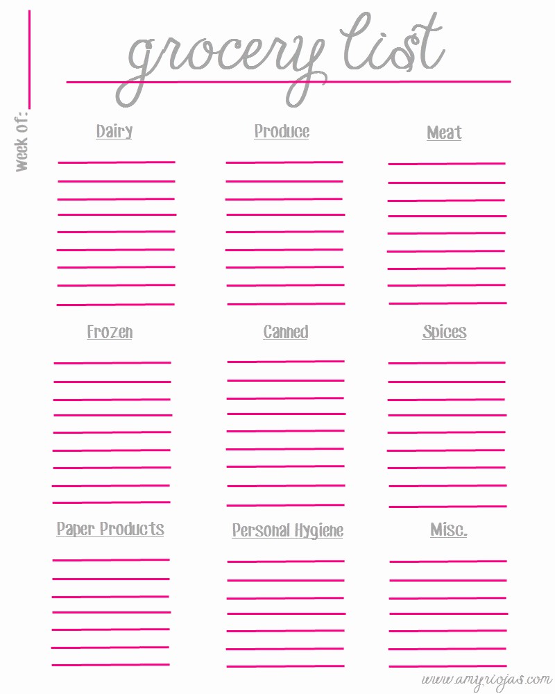Grocery List by Aisle Template Luxury Heb Grocery List