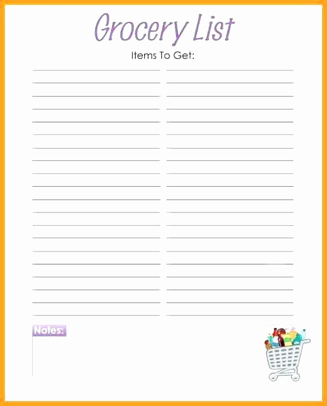 Grocery List by Aisle Template Unique Grocery Template Printable Shopping List – theoutdoors