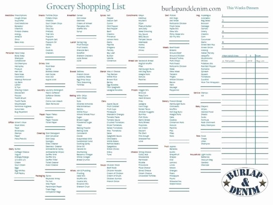 Grocery List by Aisle Template Unique Walmart Grocery List App