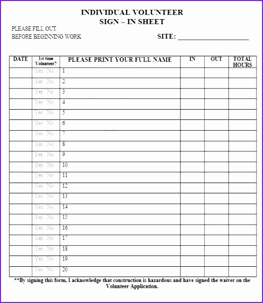 Group Sign In Sheet Template Inspirational Volunteer Sign Up Sheet Templates Plete but Classroom