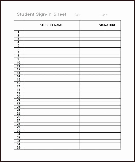Gym Sign In Sheet Template Awesome Class Sign Up Sheet Template – Freewarearenafo