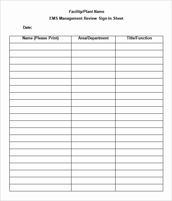Gym Sign In Sheet Template Elegant 75 Sign In Sheet Templates Doc Pdf