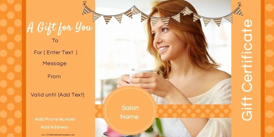 Hair Salon Gift Certificate Templates Inspirational Gift Certificate Templates for A Hair Salon