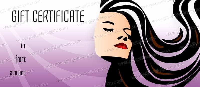 Hair Salon Gift Certificate Templates Lovely Hair Gift Certificate Template Invitation Template
