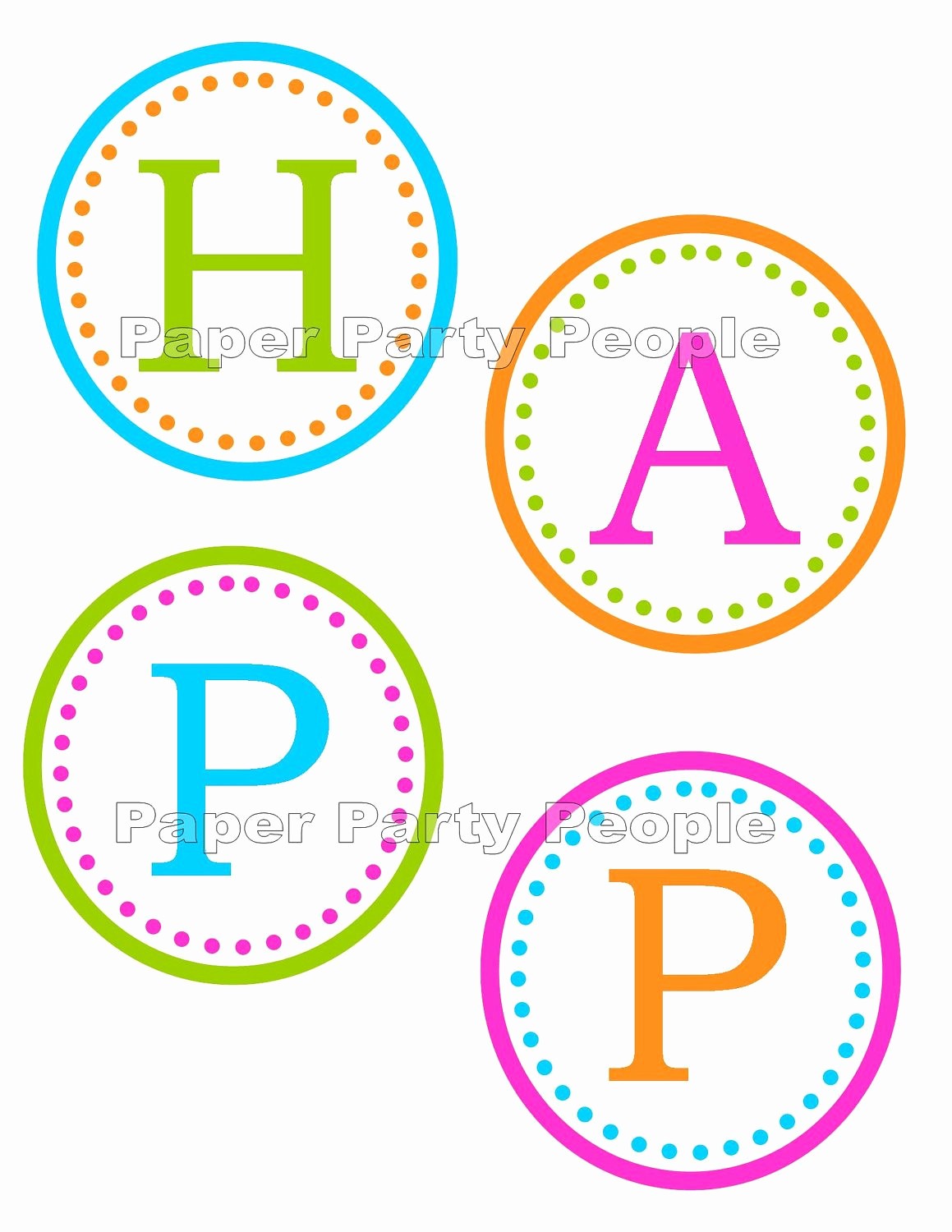 Happy Birthday Banner Template Printable Best Of Happy Birthday Banner Printable Diy 3 5 Circles Favor