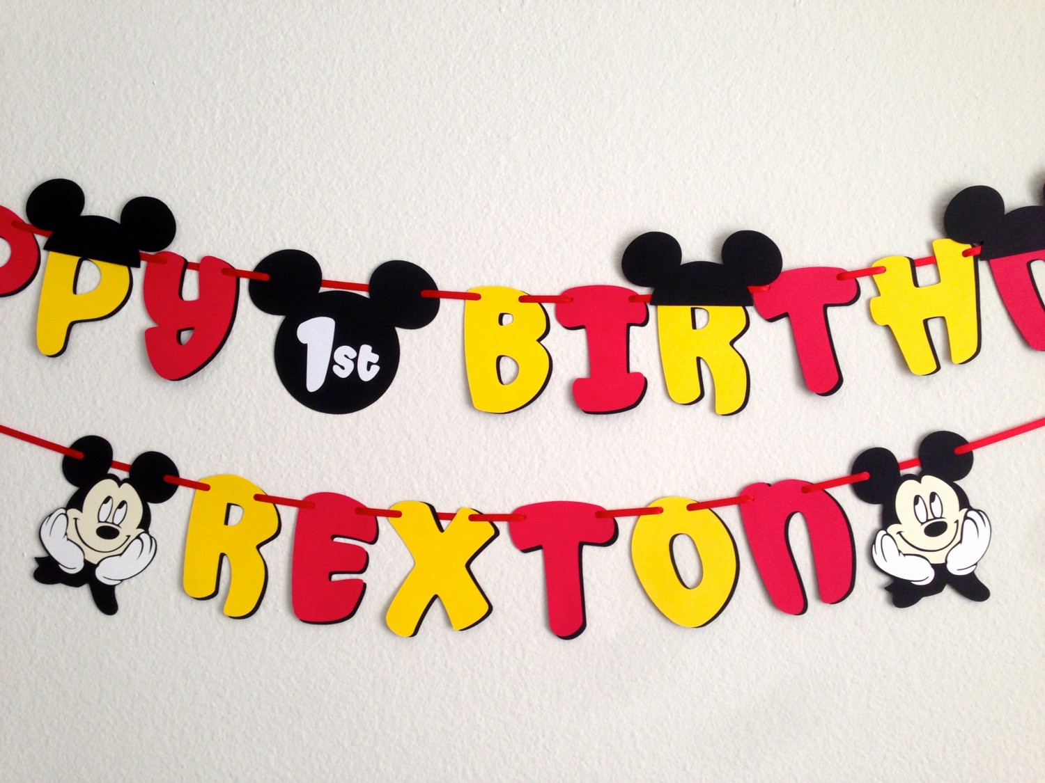 Happy Birthday Banner with Name Best Of Mickey Mouse Birthday Banner with Name