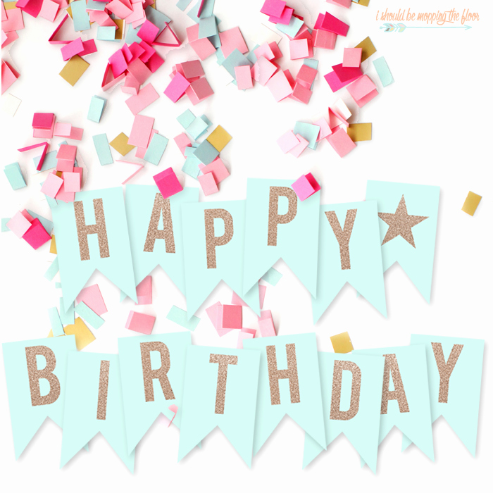 Happy Birthday Banner with Name Elegant I Should Be Mopping the Floor Free Printable Happy
