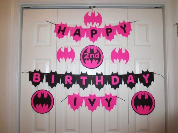 Happy Birthday Banner with Name Fresh Batgirl Happy Birthday Banner Personalized with Name