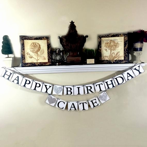 Happy Birthday Banner with Name Lovely Happy Birthday Banner Personalized Name Happy by