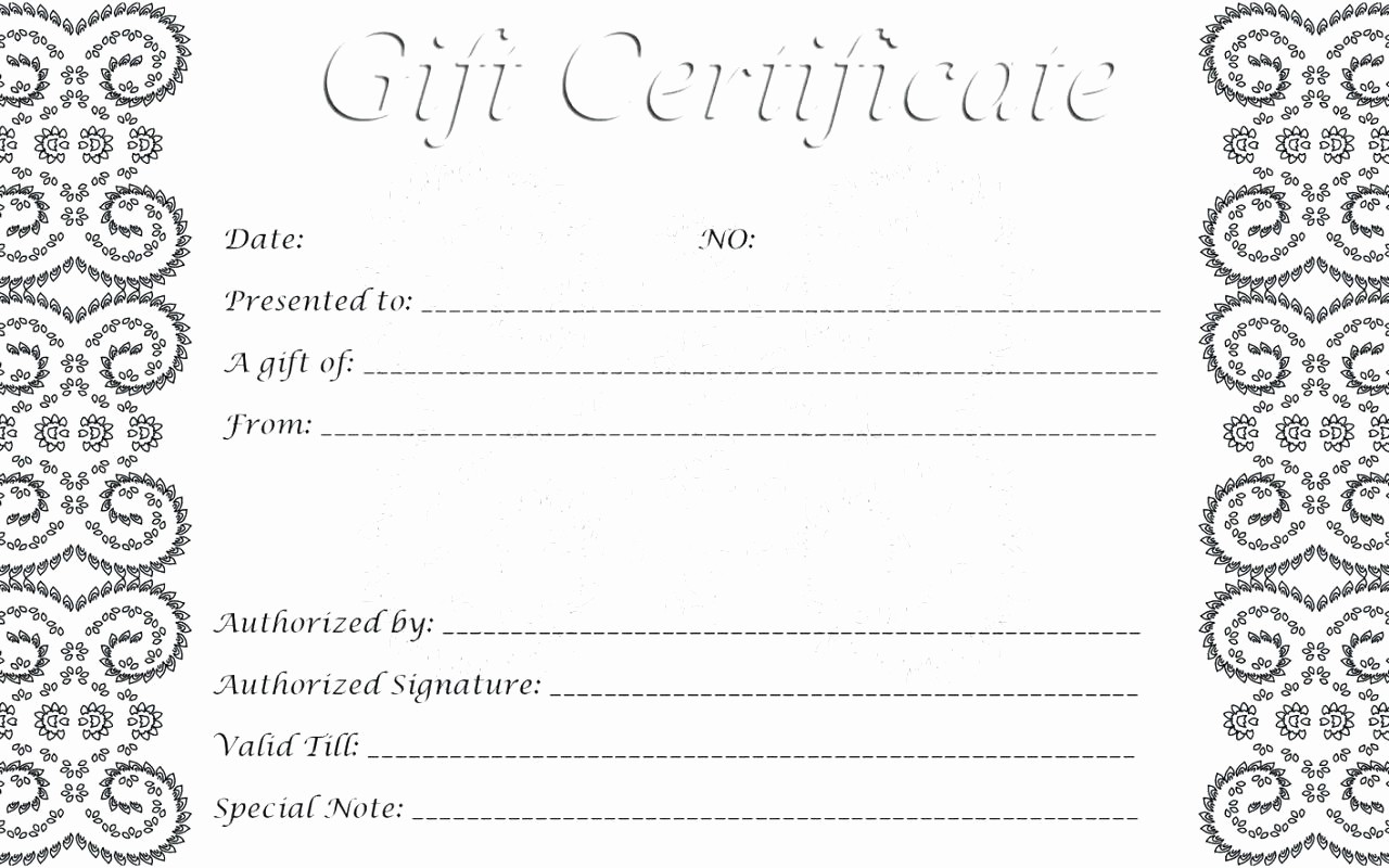 Happy Birthday Certificate Free Printable Elegant Template Happy Birthday Gift Certificate Template