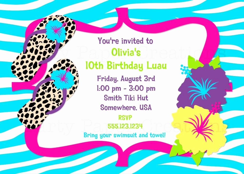 Hawaiian theme Party Invitations Printable Unique Unavailable Listing On Etsy
