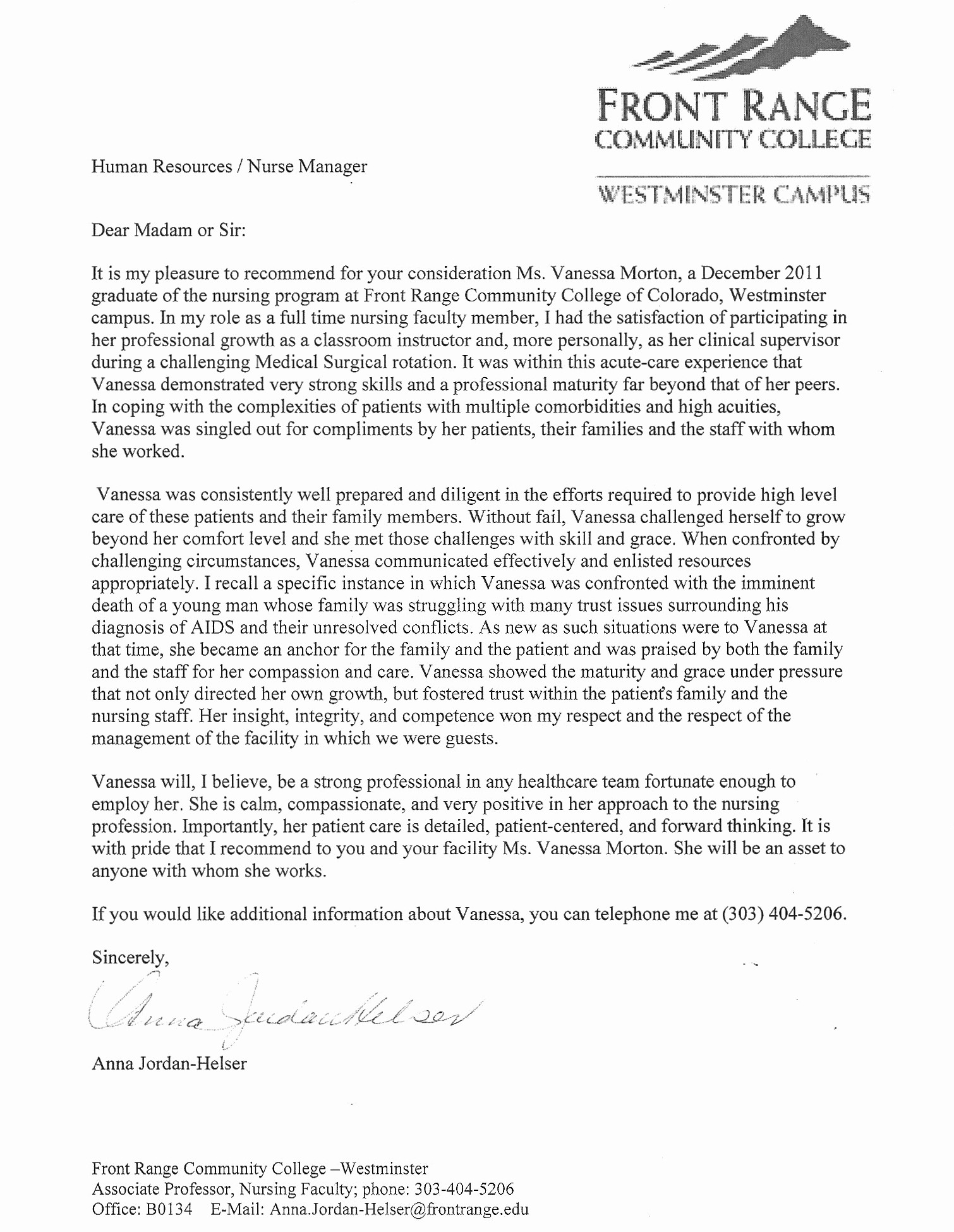 Health Care Letter Of Recommendation Unique Re Mendation Letter for Health Care Professional
