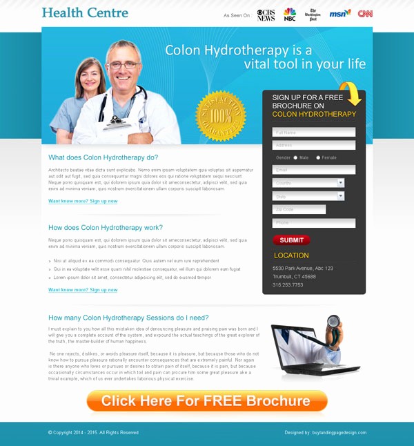 Healthcare Brochure Templates Free Download Beautiful Beautifully Designed Best Converting Landing Page Design 2015