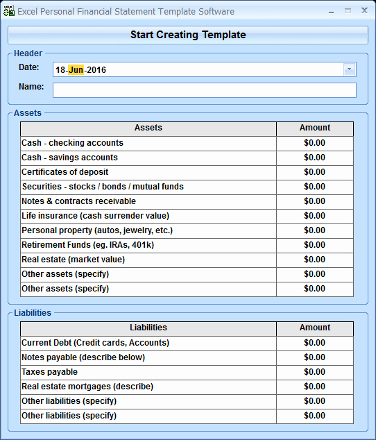 Help today Personal Loans Excel Unique Excel Personal Financial Statement Template software