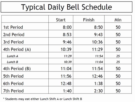 High School Class Schedule Example Unique Revising the School Calendar – Mindful Stew