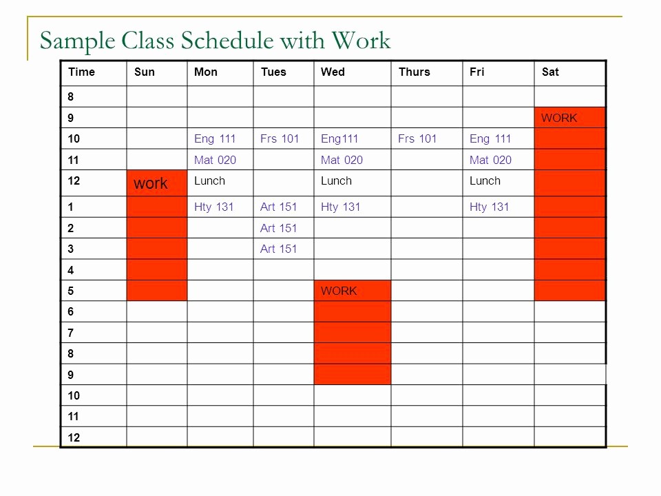 High School Class Schedule Sample Beautiful What is the Difference Between High School and College