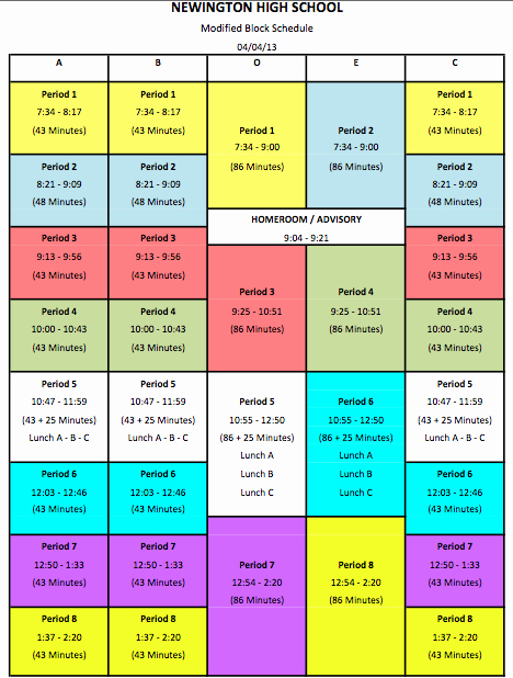 High School Class Schedule Sample Best Of High School Class Schedule Example Free Weekly Schedule