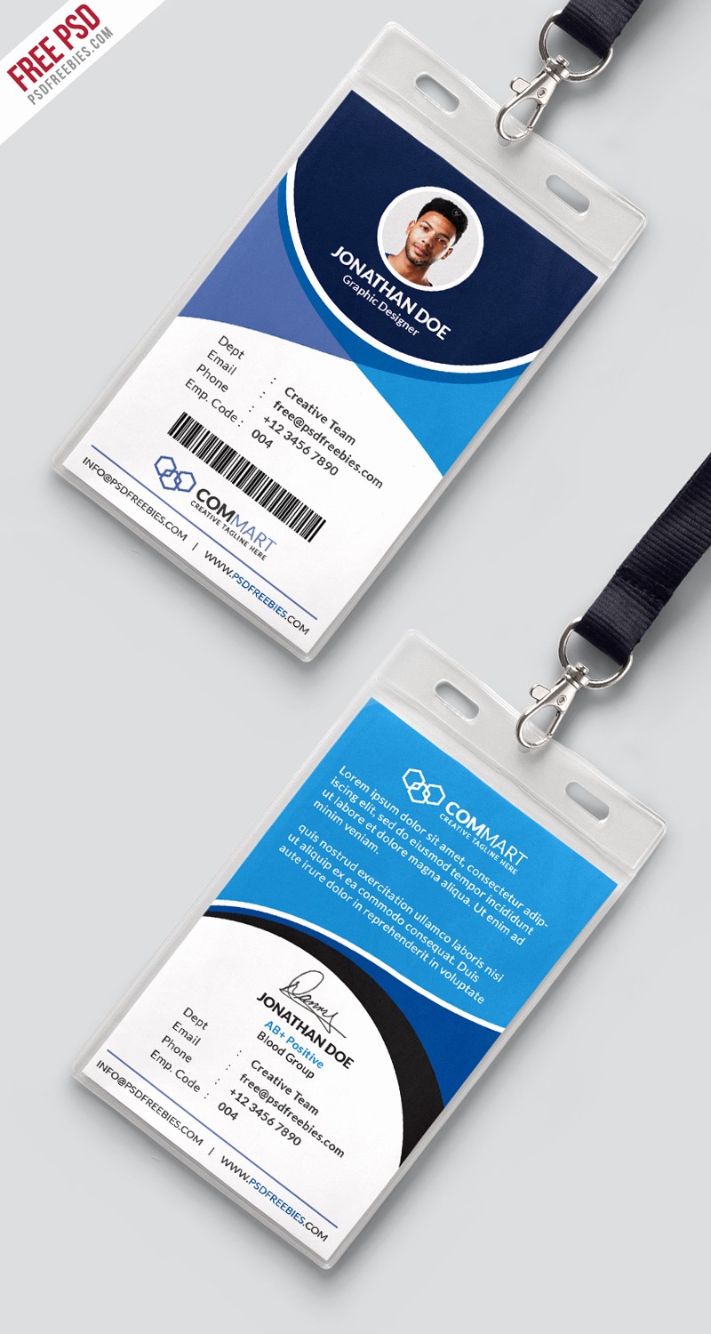High School Id Card Template Inspirational Corporate Fice Identity Card Template Psd