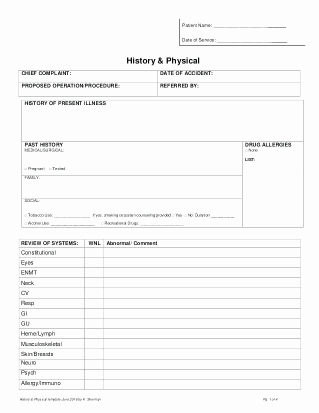 History and Physical Template Free Unique Avery Template 8162 – Buildingcontractor