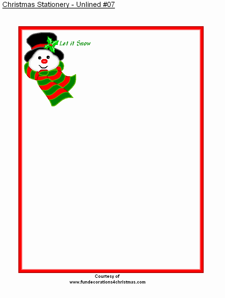Holiday Paper Templates Free Download Luxury 11 Best S Of Free Printable Christmas Stationery