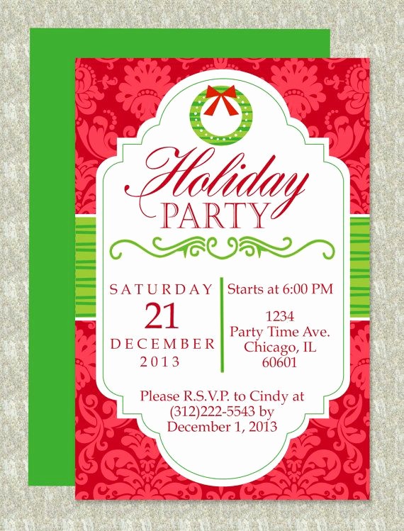 Holiday Party Invitations Template Word Awesome Christmas Party Microsoft Word Invitation Template