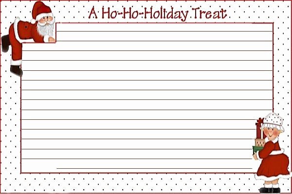 Holiday Recipe Card Template Free Best Of 10 Best Images About Blank Printable Recipe Cards On Pinterest
