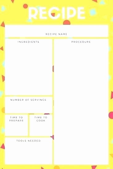 Holiday Recipe Card Template Free New Blank Recipe Card Template Cards Download – Spitznasfo