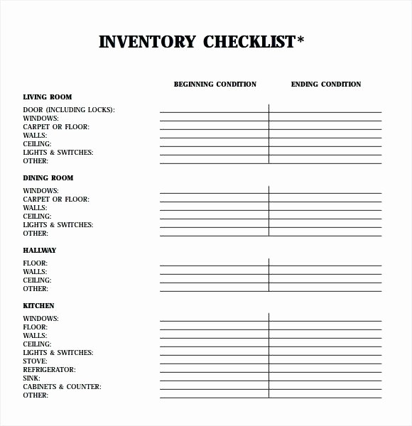 Home Contents Inventory List Template Best Of Personal Property Inventory List Template Small Business