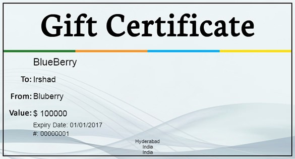 Homemade Gift Certificate Templates Free Fresh Gift Certificate Template – 34 Free Word Outlook Pdf