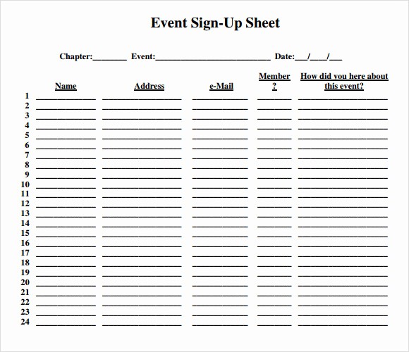 Hourly Sign Up Sheet Template Awesome 13 Sign Up Sheet Samples