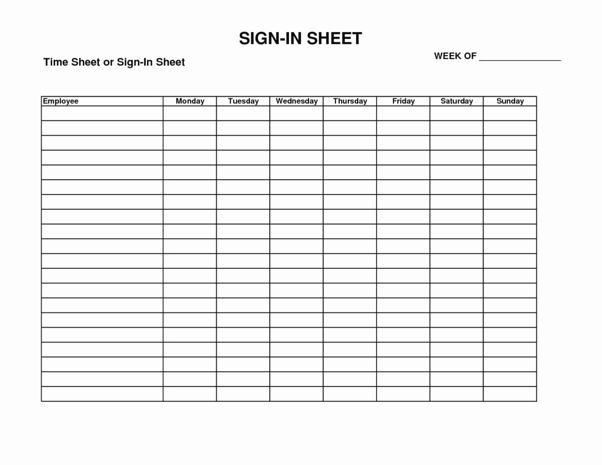 Hourly Sign Up Sheet Template Awesome Work Log Sheet Template Excel Employee Sign In Perfect