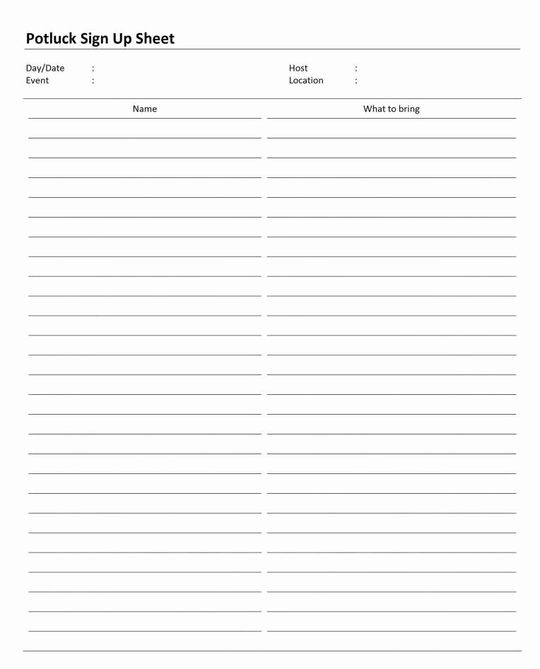 Hourly Sign Up Sheet Template Beautiful 92 Printable Time Slot Sign Up Sheet Template Examples
