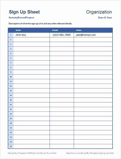 Hourly Sign Up Sheet Template Luxury Sign Up Sheets Download A Free Printable Sign Up Sheet