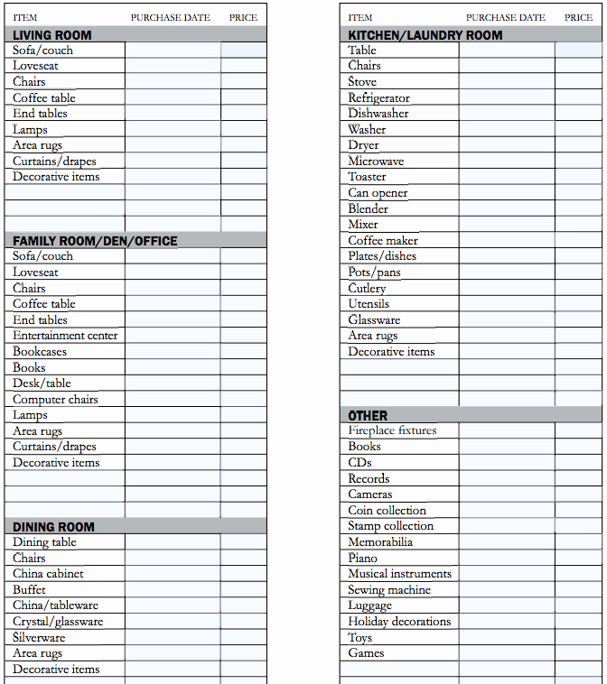 cost to store house contents