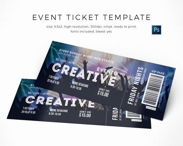 How to Create event Tickets Elegant 13 event Ticket Templates