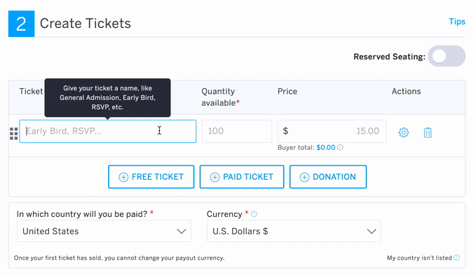 How to Create event Tickets Fresh How to Create and Edit Ticket Types