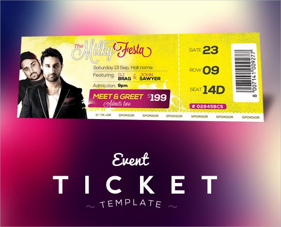 How to Create event Tickets New 21 Sample Concert Ticket Templates